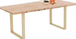 Hot KARE Design Stół Harmony 200x100 cm akacja - nogi złote - KARE