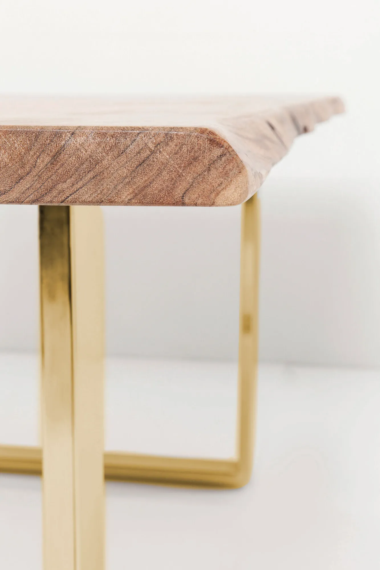 Hot KARE Design Stół Harmony 200x100 cm akacja - nogi złote - KARE