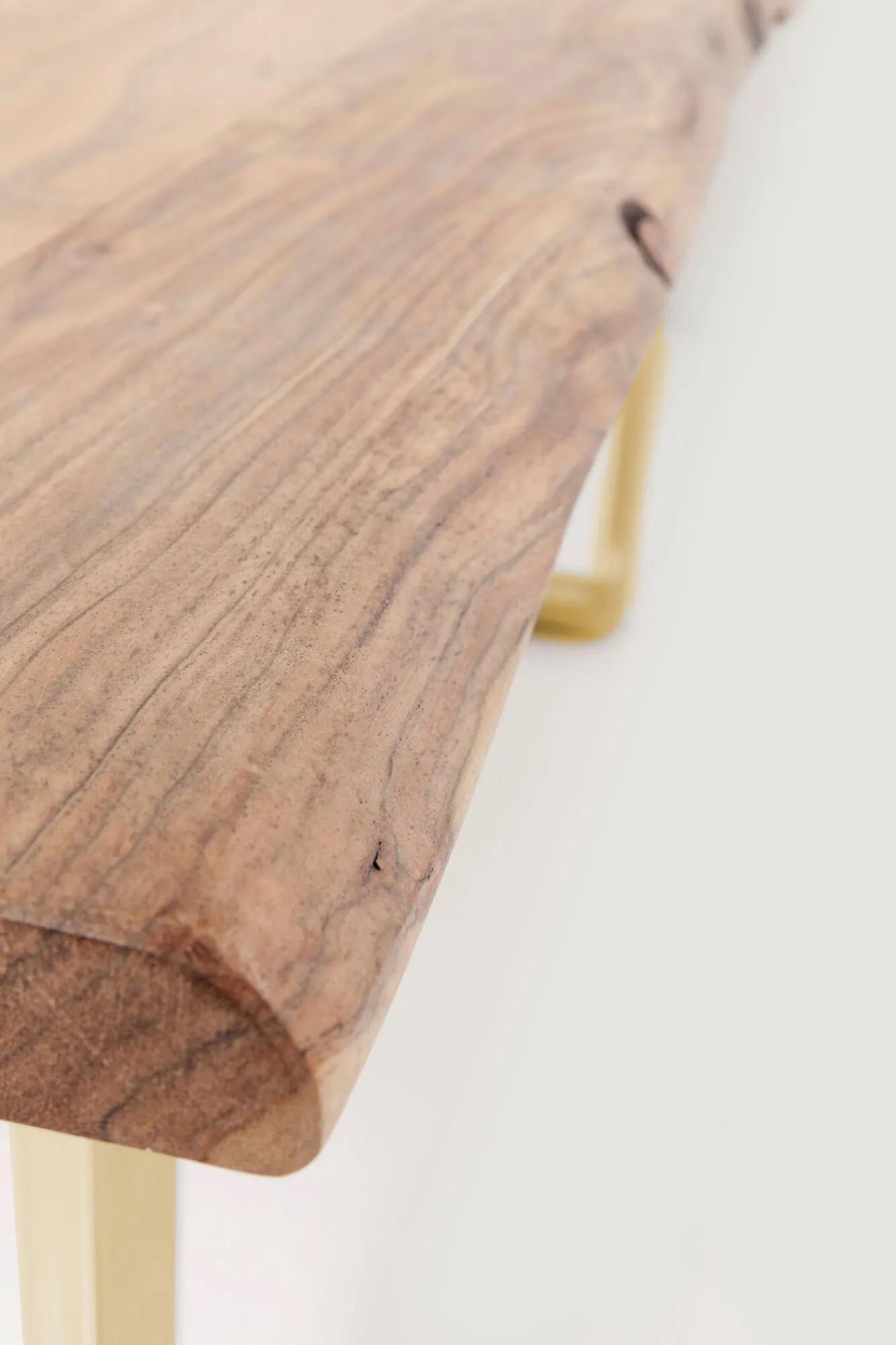 Hot KARE Design Stół Harmony 200x100 cm akacja - nogi złote - KARE