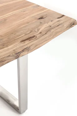 Online KARE Design Stół Harmony 200x100 cm akacja nogi chromowe matowe - KARE