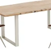 Best KARE Design Stół Harmony 160x80 cm akacja nogi srebrne - KARE