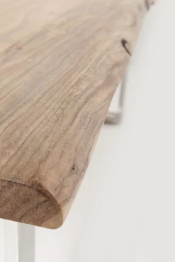 Best KARE Design Stół Harmony 160x80 cm akacja nogi srebrne - KARE