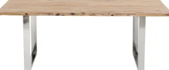 Discount KARE Design Stół Harmony 180x90 cm akacja nogi chromowe matowe - KARE