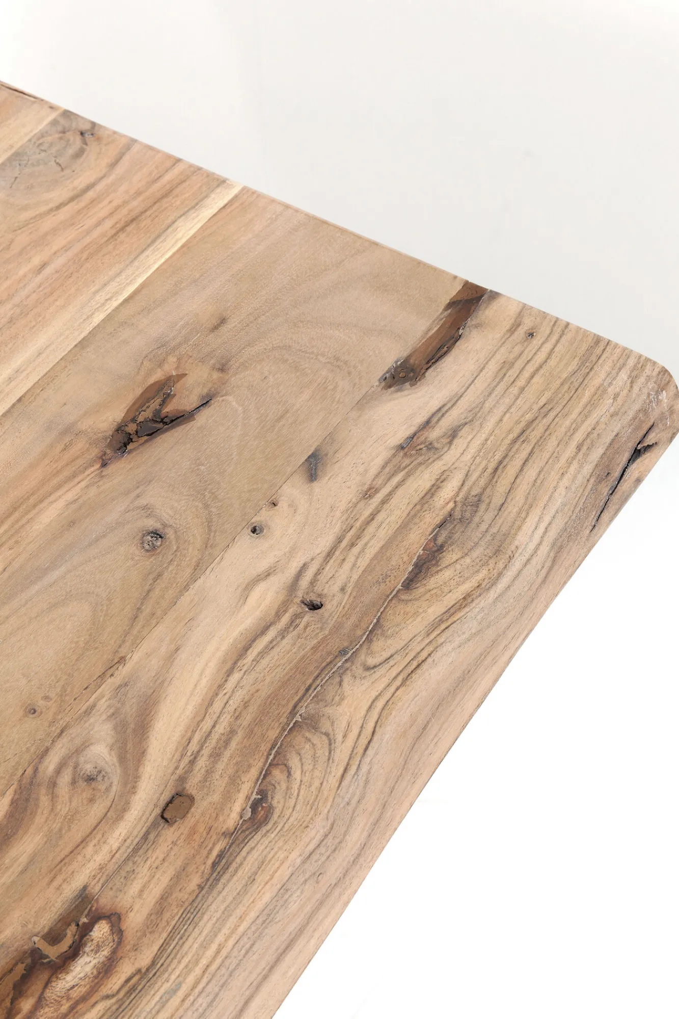 Discount KARE Design Stół Harmony 180x90 cm akacja nogi chromowe matowe - KARE