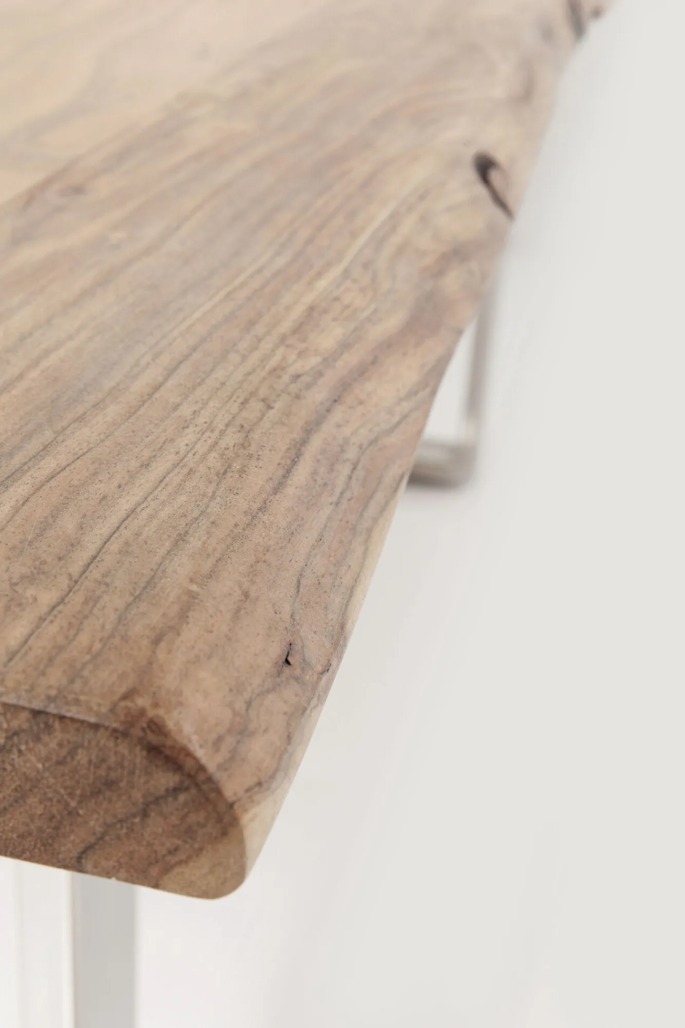 Discount KARE Design Stół Harmony 180x90 cm akacja nogi chromowe matowe - KARE