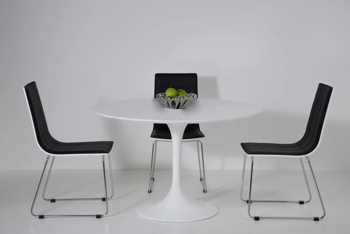 New KARE Design Stół Invitation Ø120 cm biały - KARE