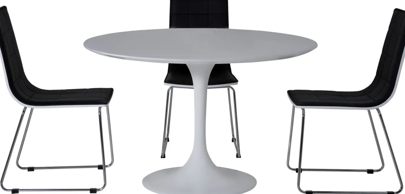 New KARE Design Stół Invitation Ø120 cm biały - KARE