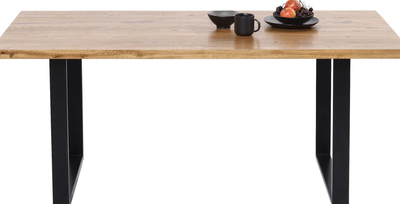 Best KARE Design Stół Jackie 160x80 cm dąb - nogi czarne - KARE