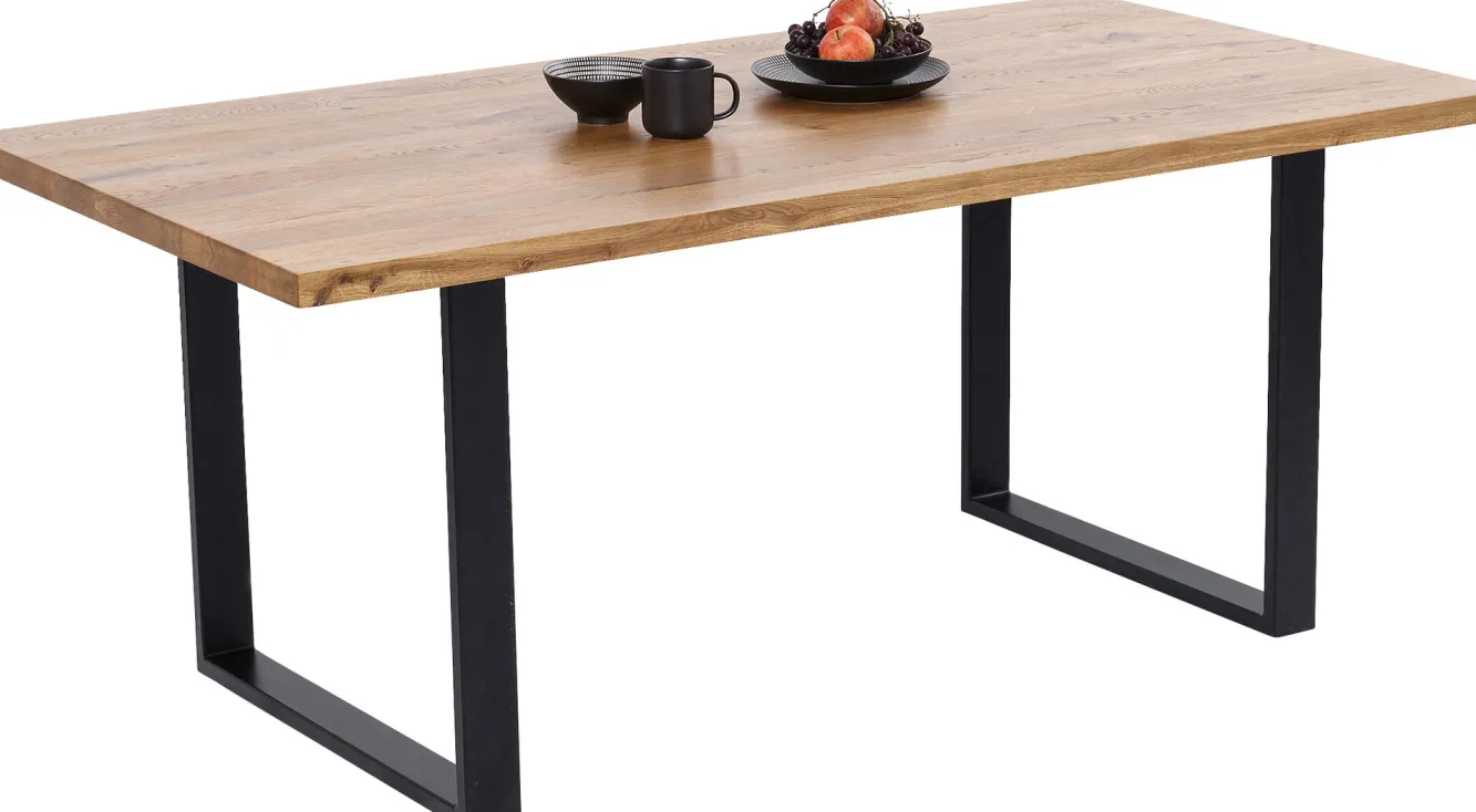 Best KARE Design Stół Jackie 160x80 cm dąb - nogi czarne - KARE