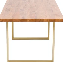 Best KARE Design Stół Jackie 160x80 cm dąb - nogi złote - KARE