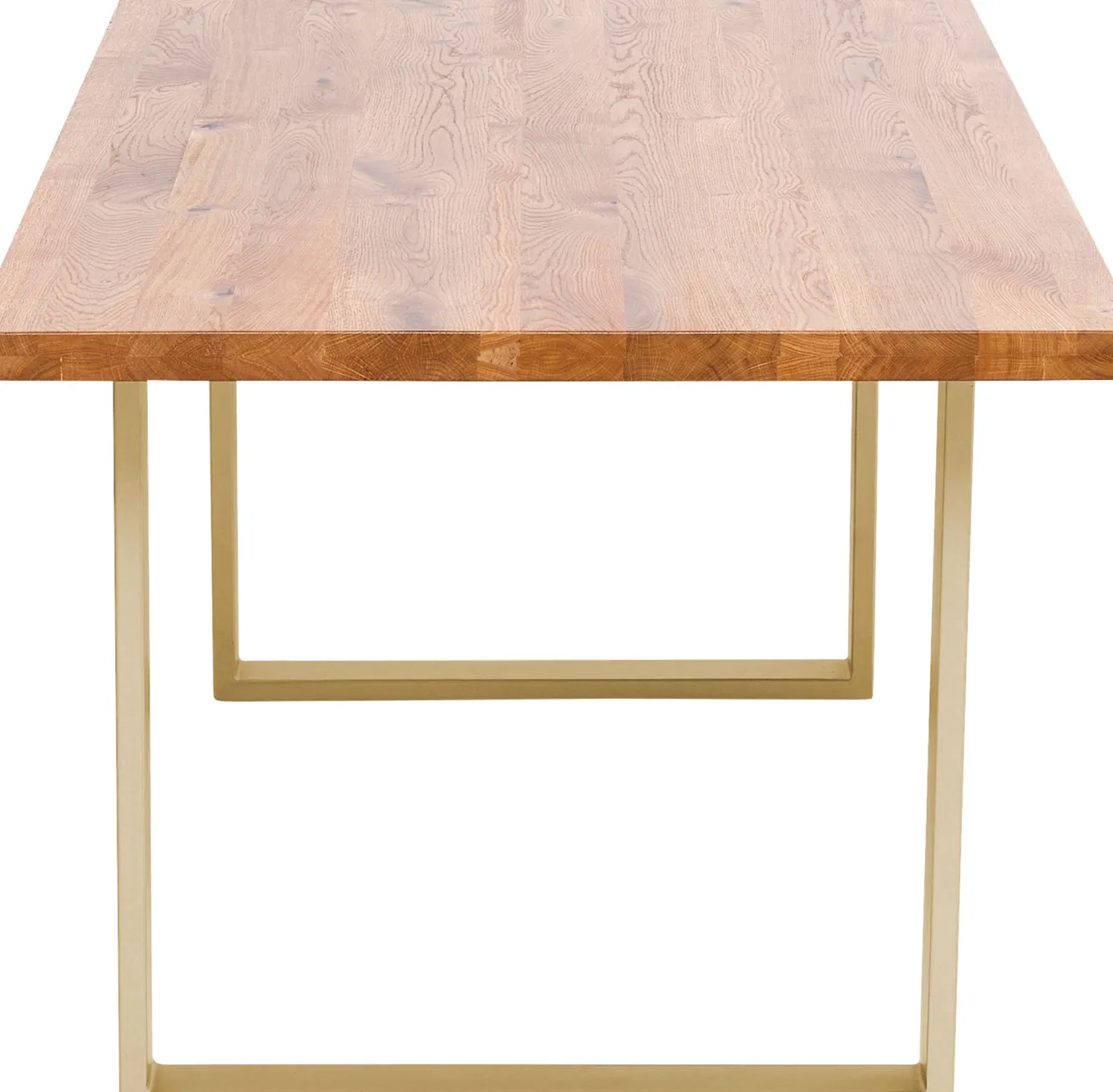 Best KARE Design Stół Jackie 160x80 cm dąb - nogi złote - KARE