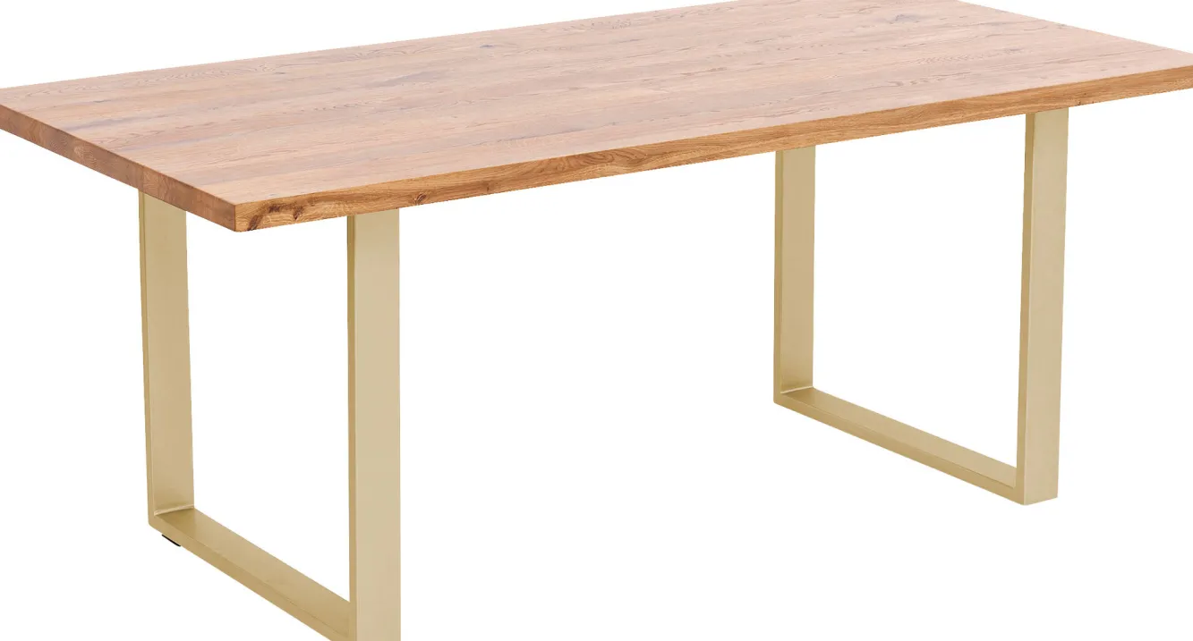 Best KARE Design Stół Jackie 160x80 cm dąb - nogi złote - KARE