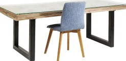 Outlet KARE Design Stół Kalif 200x90 cm transparentno-drewniany - KARE