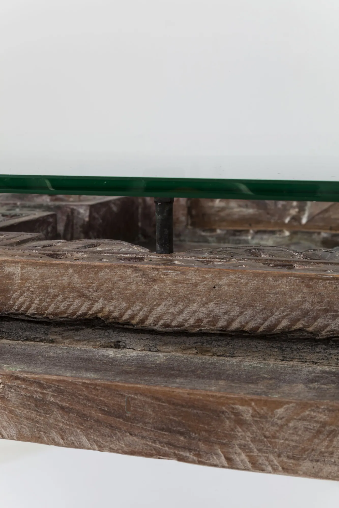 Outlet KARE Design Stół Kalif 200x90 cm transparentno-drewniany - KARE