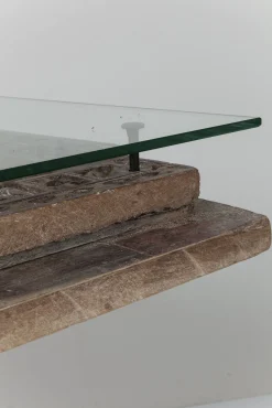 Outlet KARE Design Stół Kalif 200x90 cm transparentno-drewniany - KARE