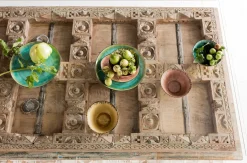 Outlet KARE Design Stół Kalif 200x90 cm transparentno-drewniany - KARE