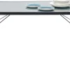 Sale KARE Design Stół La Gomera 160x80 cm grafitowy - blat szklany - KARE