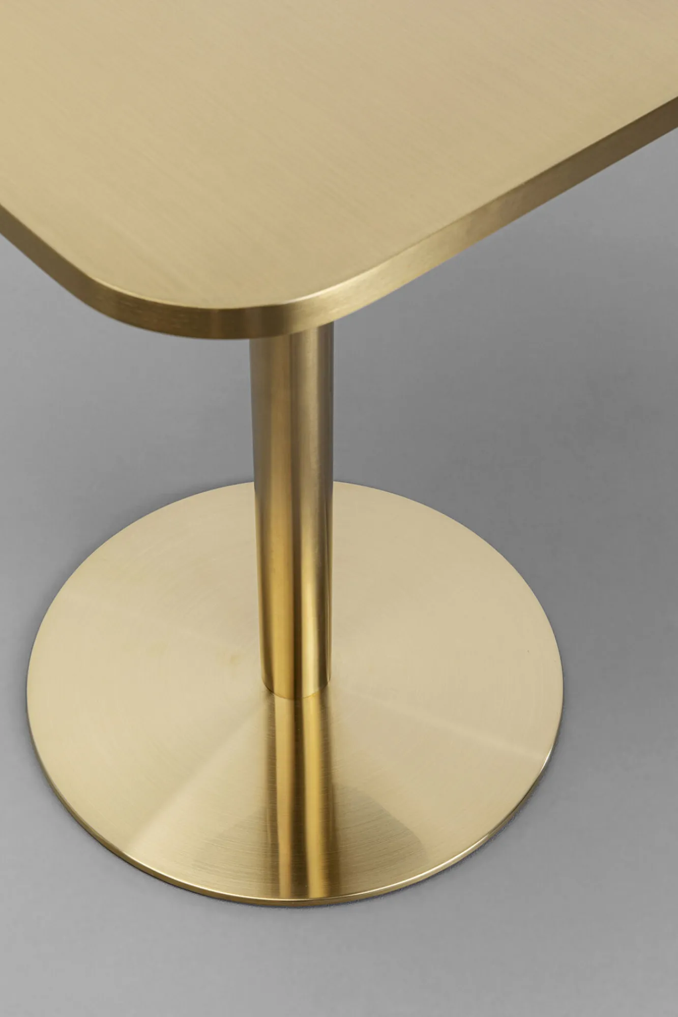 Sale KARE Design Stół mały zloty z kwadratowym blatem stal nierdzewna 60x60 cm - KARE