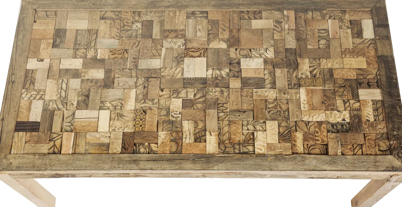 Best KARE Design Stół Memory 160x80 cm drewniano-szklany - KARE