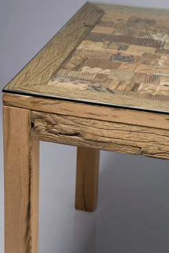 Best KARE Design Stół Memory 160x80 cm drewniano-szklany - KARE