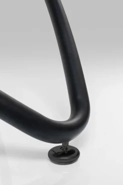 Sale KARE Design Stół Molekular Ø120 cm czarny - blat szklany - KARE