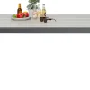 Hot KARE Design Stół ogrodowy blat prostokątny szary polywood nogi z aluminium czarne 180x90 cm - KARE