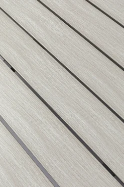 Hot KARE Design Stół ogrodowy blat prostokątny szary polywood nogi z aluminium czarne 180x90 cm - KARE