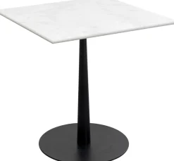 Online KARE Design Stół ogrodowy czarno-biały blat kwadratowy marmurowy 70x70 cm - KARE