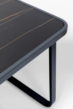 Fashion KARE Design Stół ogrodowy Santos 143x83 cm czarny - KARE