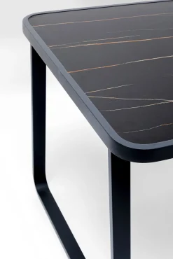 Fashion KARE Design Stół ogrodowy Santos 143x83 cm czarny - KARE