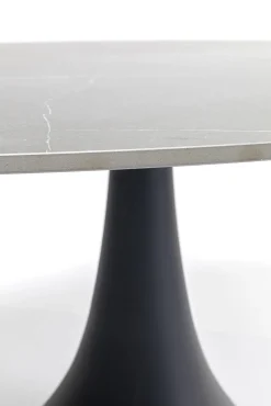 Sale KARE Design Stół ogrodowy z ceramicznym owalnym blatem noga aluminiowa czarna 180x120 cm - KARE