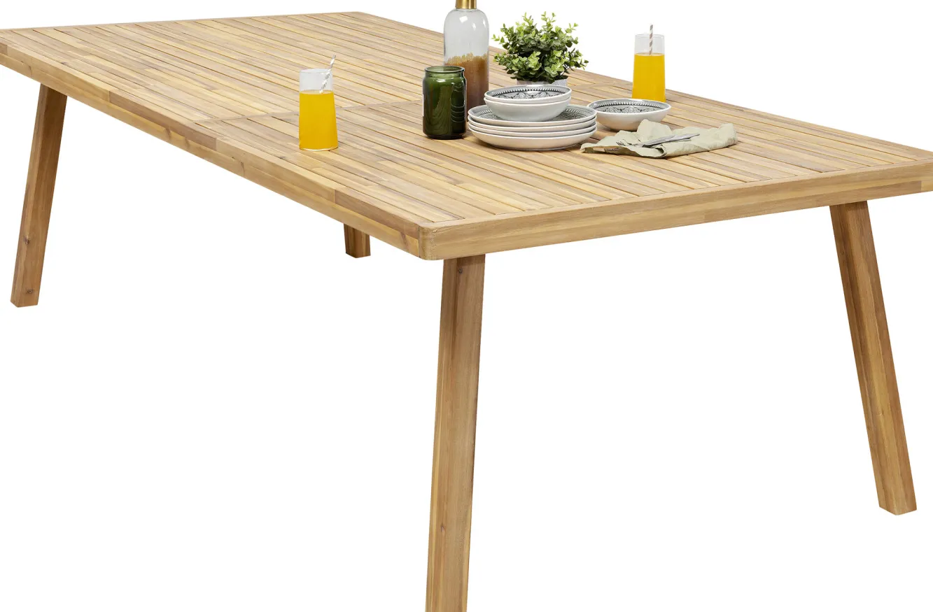 New KARE Design Stół ogrodowy z drewna akacjowego woskowany 160x80 cm - KARE