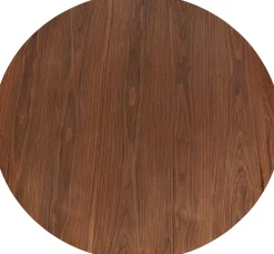 New KARE Design Stół okrągły blat fornirowany orzech Ø120 cm podstawa stalowa - KARE