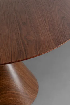 New KARE Design Stół okrągły blat fornirowany orzech Ø120 cm podstawa stalowa - KARE