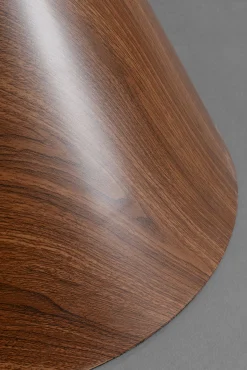 New KARE Design Stół okrągły blat fornirowany orzech Ø120 cm podstawa stalowa - KARE