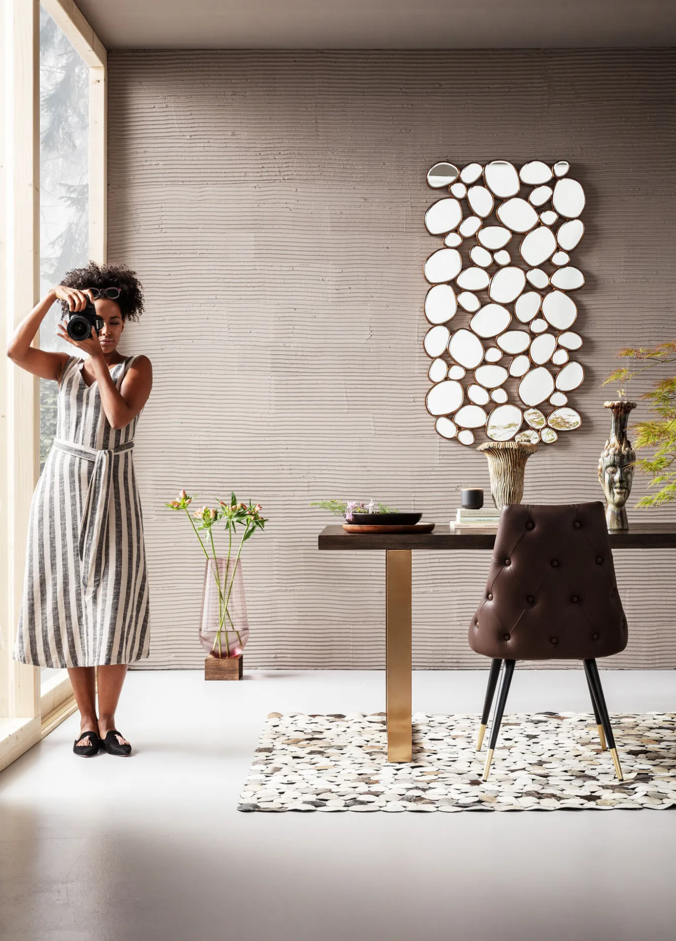 Fashion KARE Design Stół Osaka Duo 180x90 cm brązowy - KARE