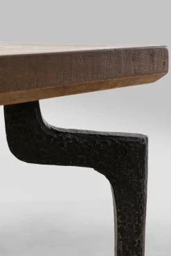 Clearance KARE Design Stół prostokątny blat z drewna mango ręczne wykonanie nogi stalowe 200x90 cm - KARE