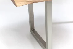 Discount KARE Design Stół Pure Nature 160x80 cm drewniano-srebrny - KARE