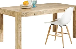 Sale KARE Design Stół Puro Plain z szufladami 140x70 cm naturalny - KARE