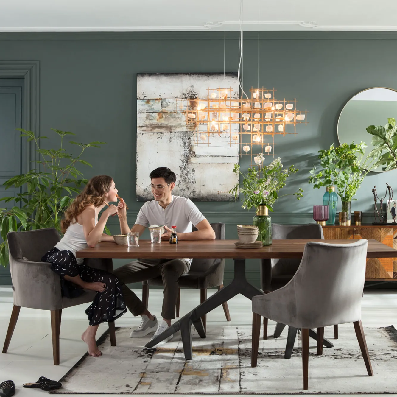 New KARE Design Stół Roots Dark 220x100cm drewniany - KARE