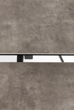 Online KARE Design Stół rozkładany Amsterdam 200-290x100 cm szary - nogi czarne - KARE