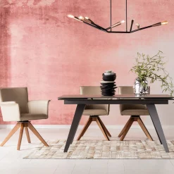 Sale KARE Design Stół rozkładany Amsterdam 160-240x90 cm szary - KARE