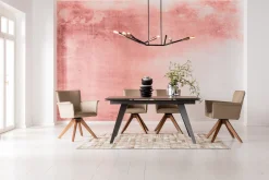 Sale KARE Design Stół rozkładany Amsterdam 160-240x90 cm szary - KARE