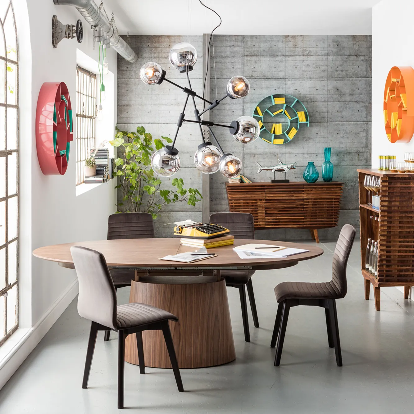 Discount KARE Design Stół rozkładany Benvenuto 200-250x110 cm orzech włoski - KARE