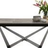 Sale KARE Design Stół rozkładany blat ceramika i szkło podstawa czarna 200-260x100 cm - KARE