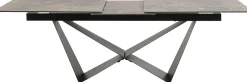 Sale KARE Design Stół rozkładany blat ceramika i szkło podstawa czarna 200-260x100 cm - KARE