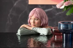 New KARE Design Stół rozkładany do jadalni w kolorze czarnym szkło i stal 180-260x95 cm - KARE