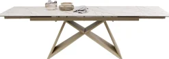 Clearance KARE Design Stół rozkładany Nelly Greige 180(40+40)x90cm - KARE