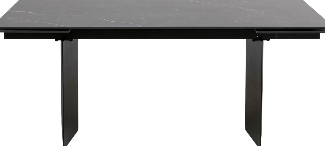 Discount KARE Design Stół rozkładany Novel 180-260x90 cm czarny - blat ceramika - KARE
