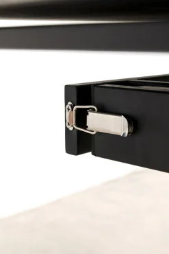 Sale KARE Design Stół rozkładany z ceramicznym blatem nogi czarne 120-180x90 cm - KARE